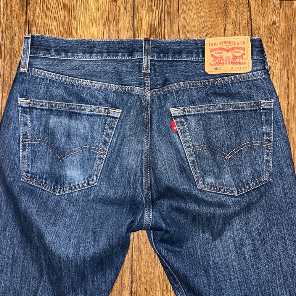 Levi’s Men's Blue Denim Jeans W33 L30 - Picture 7 of 8